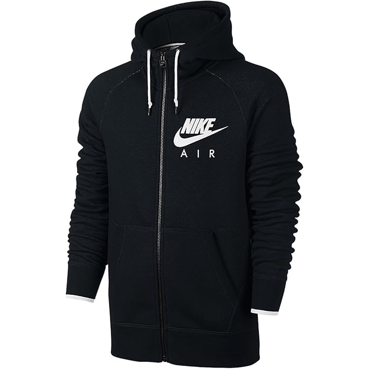 Nike Air Fleece Hooded Top Full Zip Hoodie Heritage Mens Hoodie